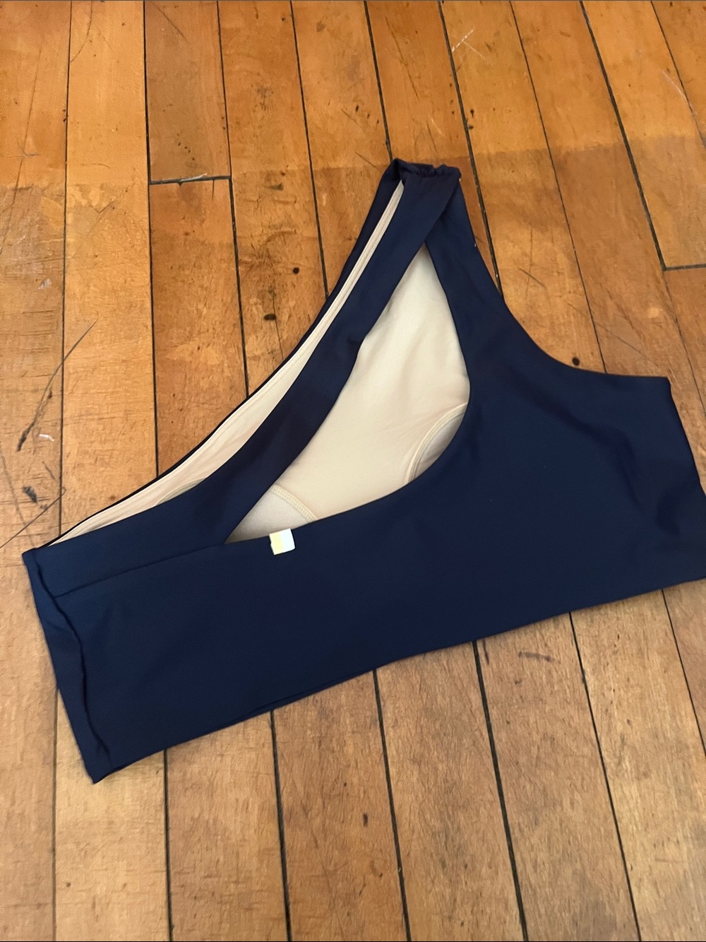 Summer Salt Women’s One-Shoulder Swim Top in Navy - - Picture 2 of 5